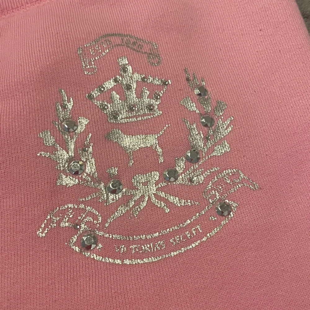 Pink Sweatpants with Silver Embellishment - Picture 2 of 7